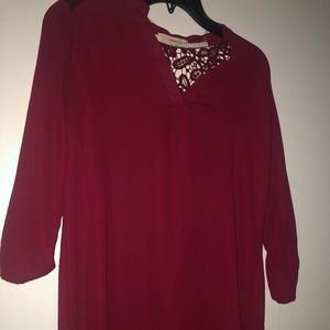 Maroon top